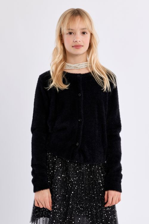 Cardigan duveteux