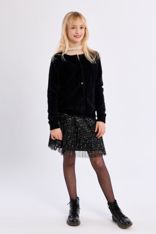 Cardigan duveteux