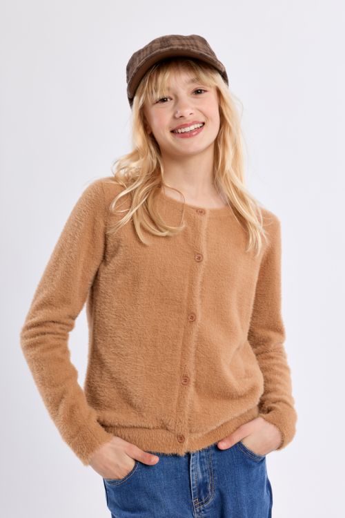 Cardigan duveteux