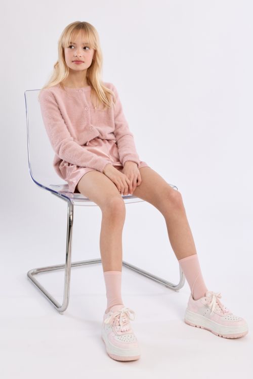 Cardigan duveteux