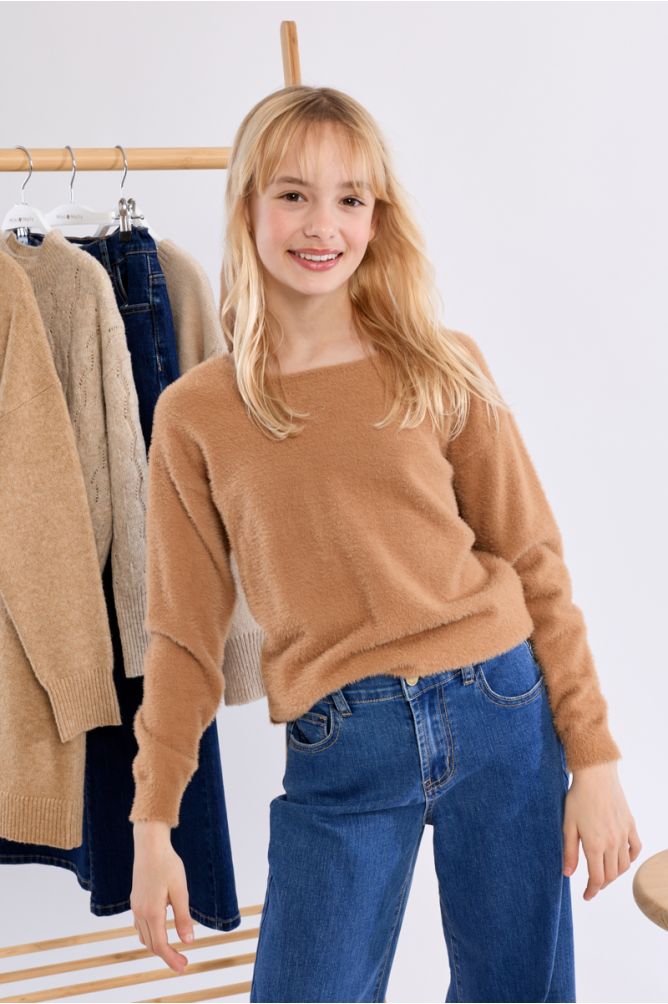Jersey de manga larga de pelo