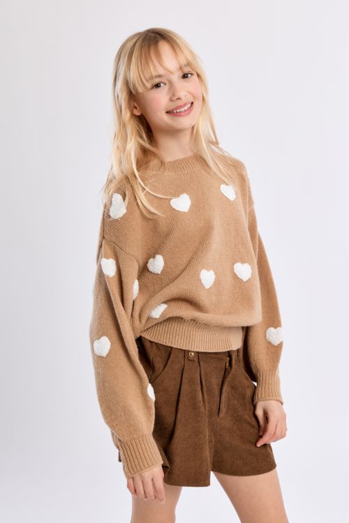 Jersey de manga larga detalle corazones