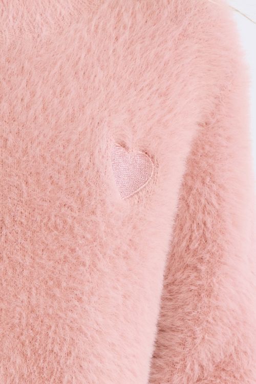 Maglione soffice con cuore ricamato - Molly Bracken Girl