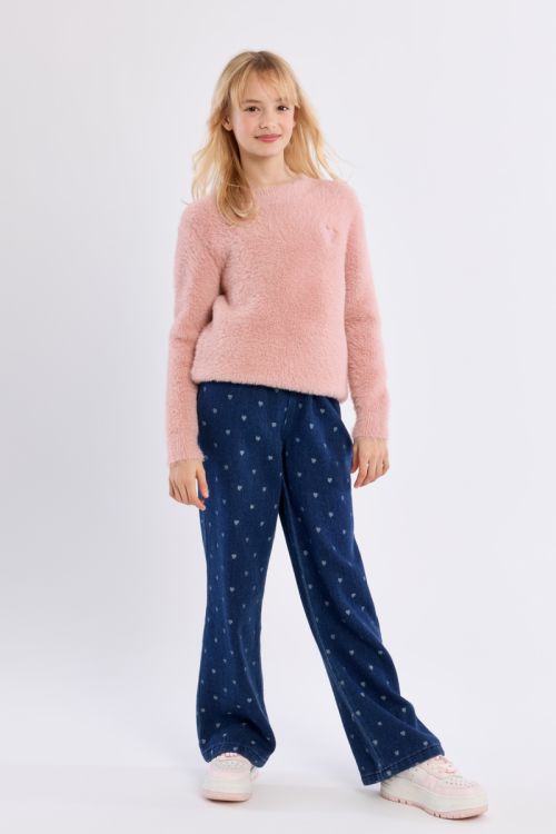 Maglione soffice con cuore ricamato - Molly Bracken Girl