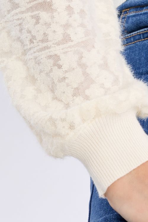 Knitted Sweater, Fancy Sleeves