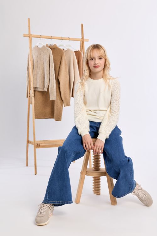 Knitted Sweater, Fancy Sleeves