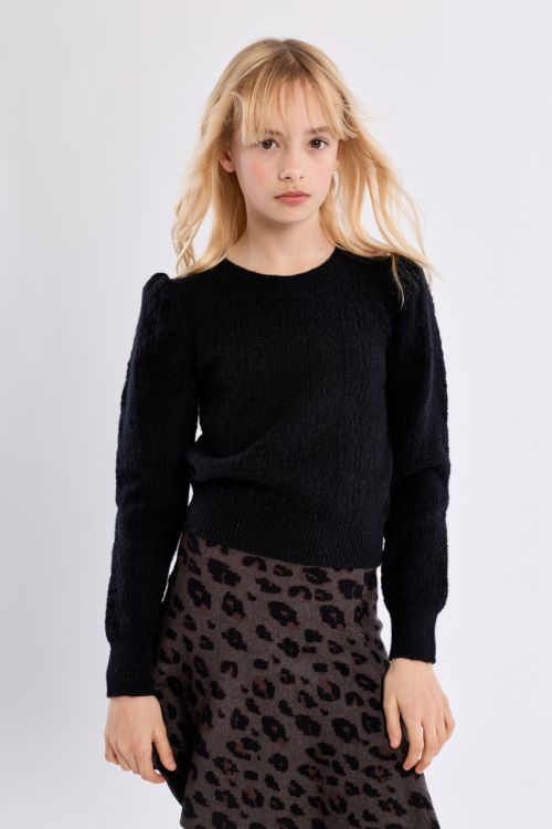 Knitted Sweater, Gathered Shoulders