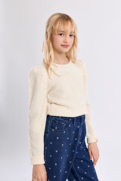 Maglione in maglia con spalle arricciate - Molly Bracken Girl