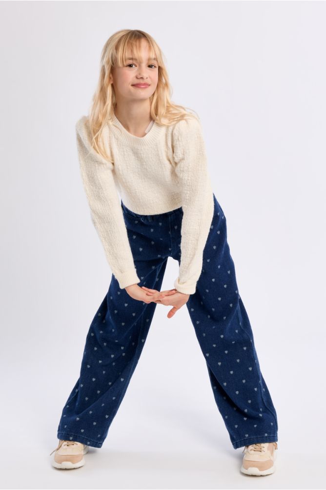 Pull en maille, épaules froncées