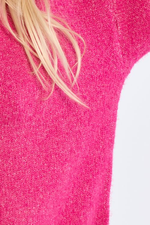 Pull oversize, col roulé