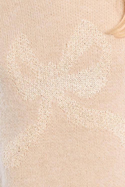 Knitted Sweater, Bow Pattern