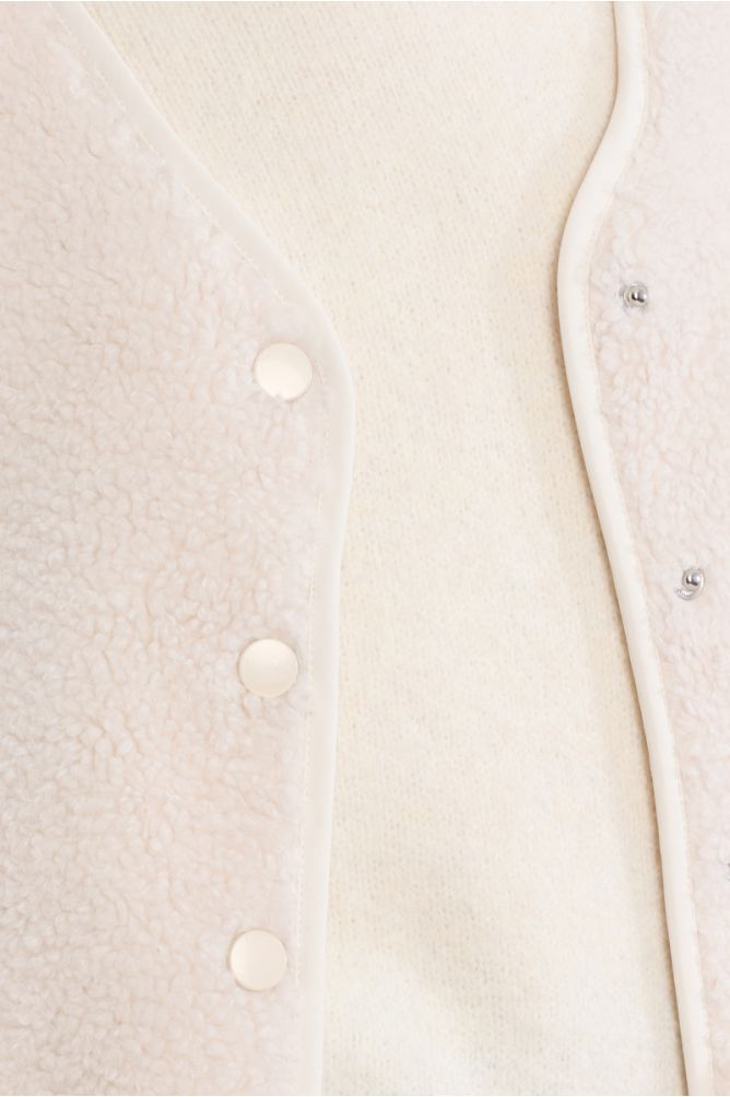 Sleeveless Jacket, Imitation Sheepskin