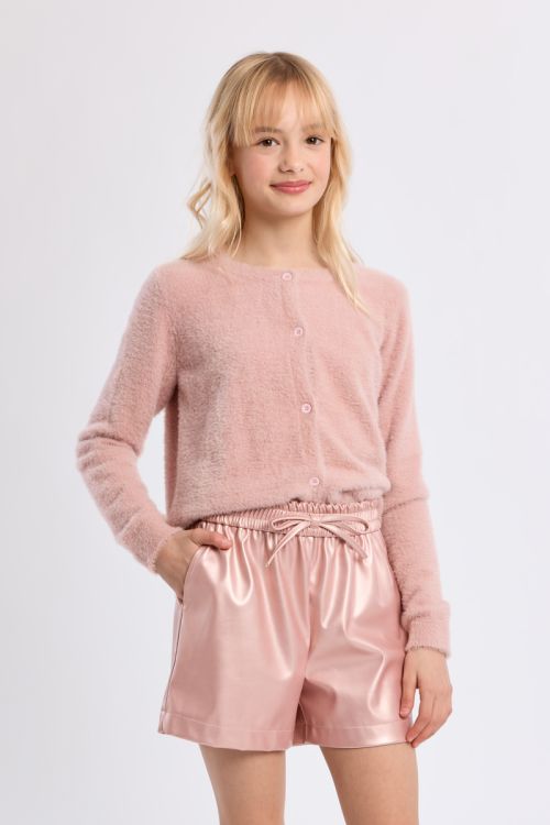 Short noué, effet simili-cuir