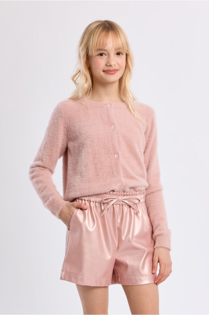 Short noué, effet simili-cuir