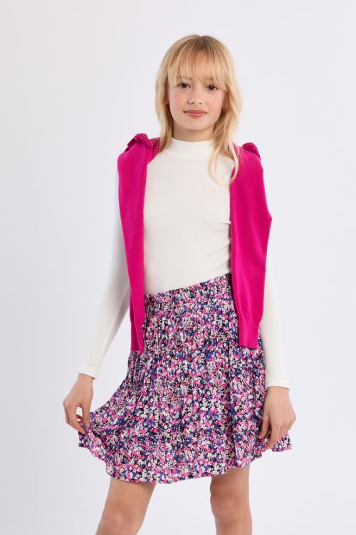 Long-Sleeved Top With High Collar