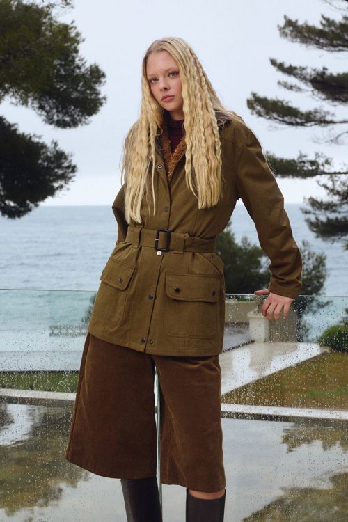 Belted Cotton Parka