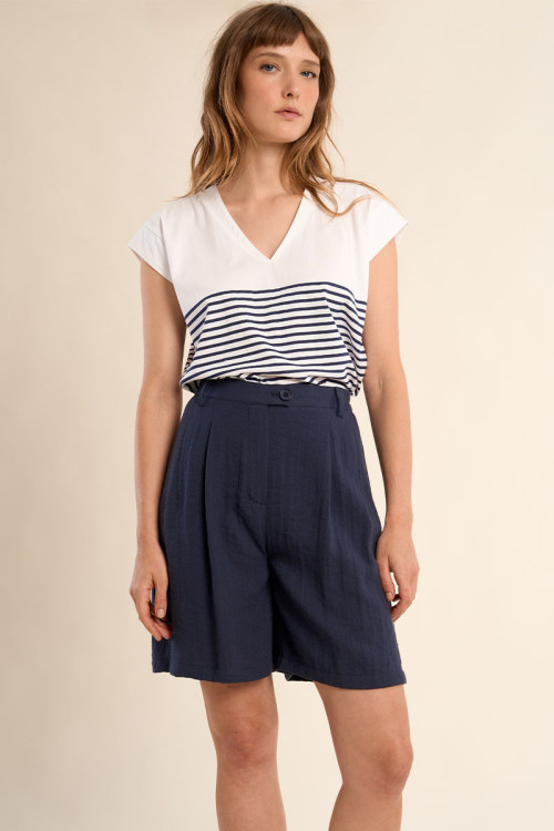 Short de blazer taille haute