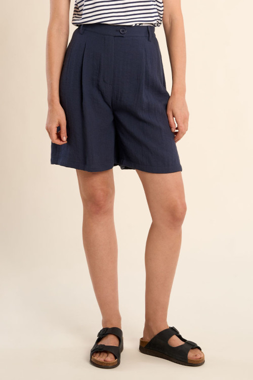High Waisted Blazer Shorts