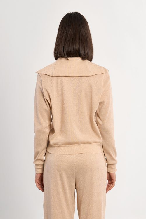 Iridescent double-zip jogger jacket