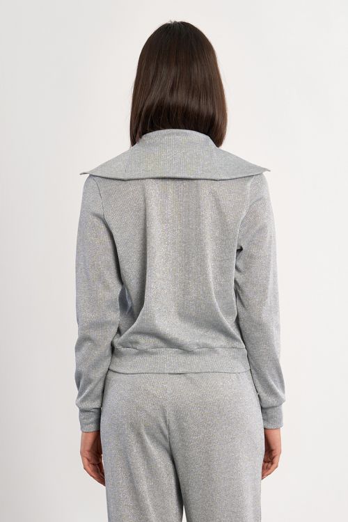 Veste de jogger irisée à double zip