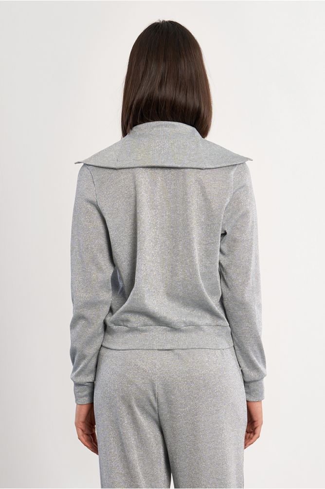 Veste de jogger irisée à double zip