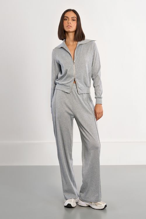 Veste de jogger irisée à double zip