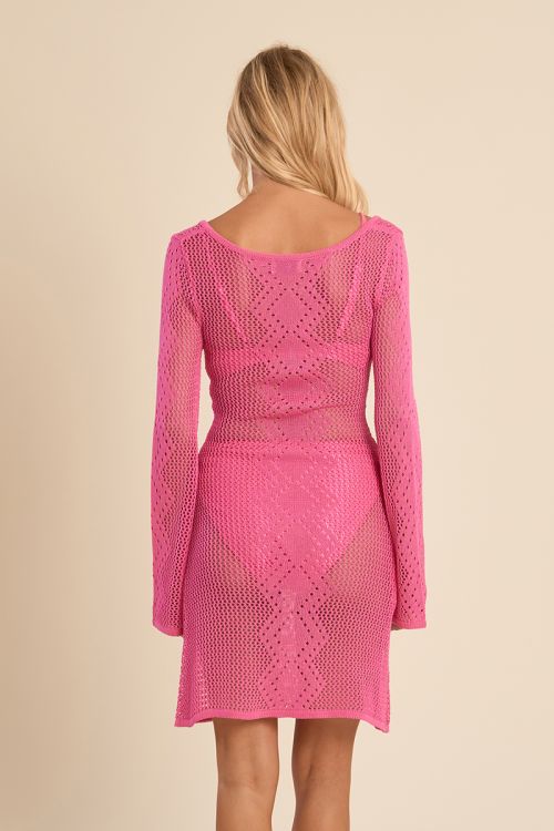 Short crochet beach dress