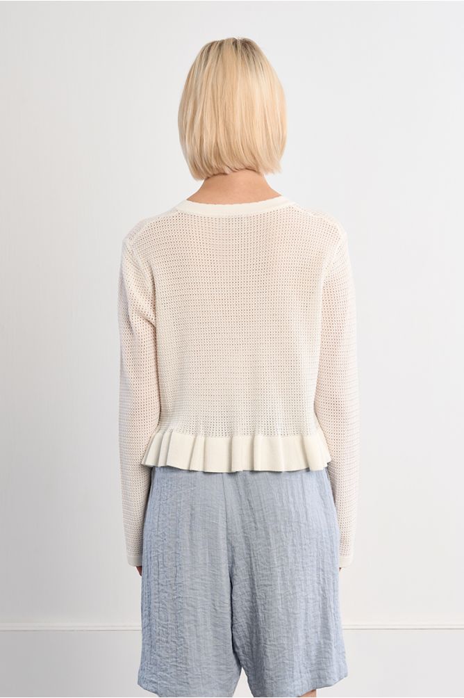 Open knit top