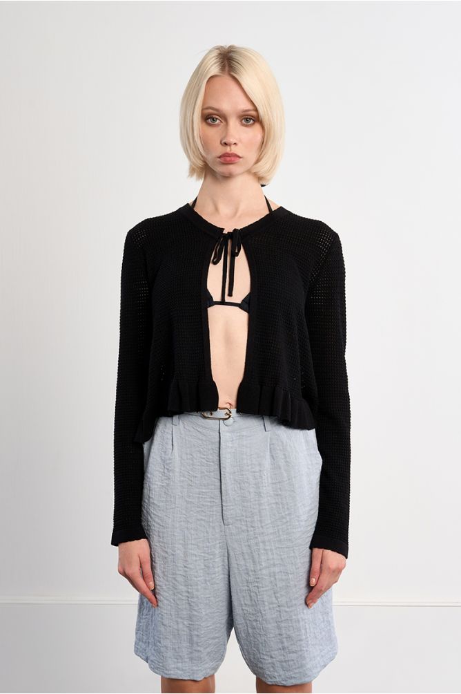 Open knit top