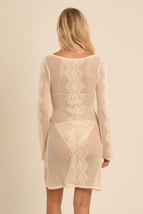 Short crochet beach dress