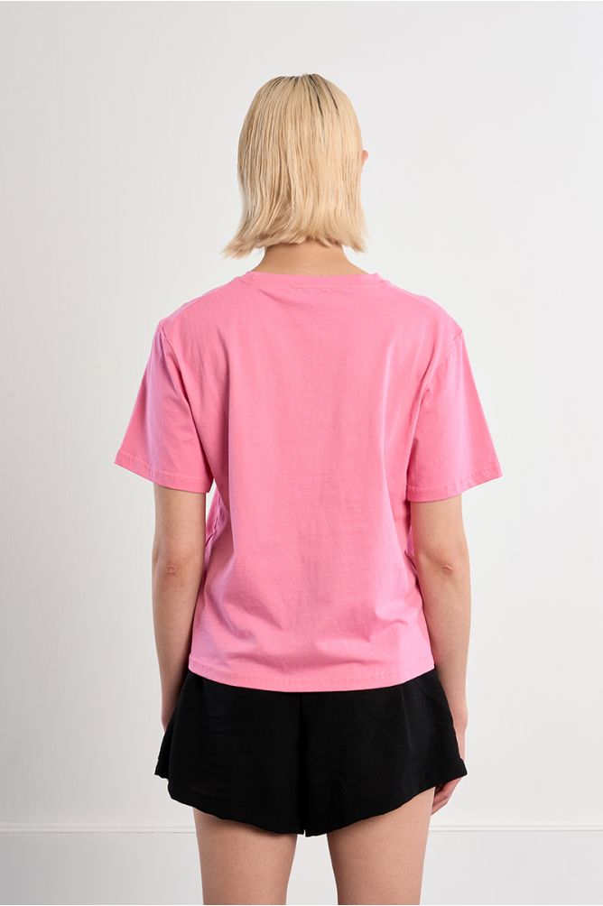 Casual openwork embroidery T-shirt