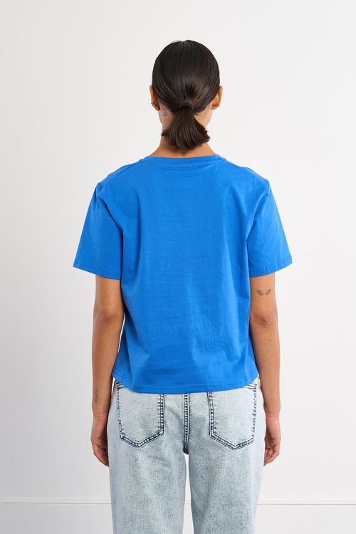 T-shirt décontracté en broderie ajourée