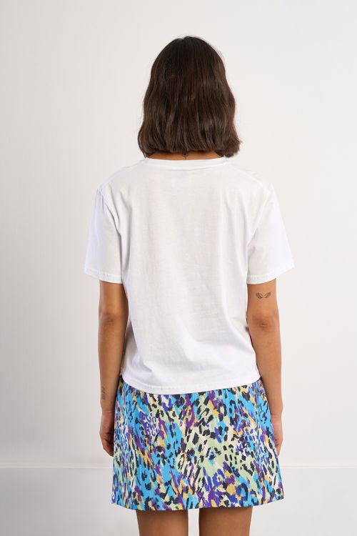 T-shirt décontracté en broderie ajourée
