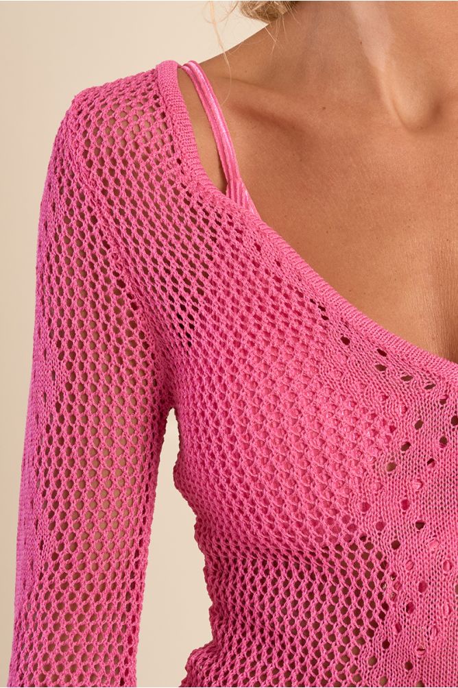 Short crochet beach dress