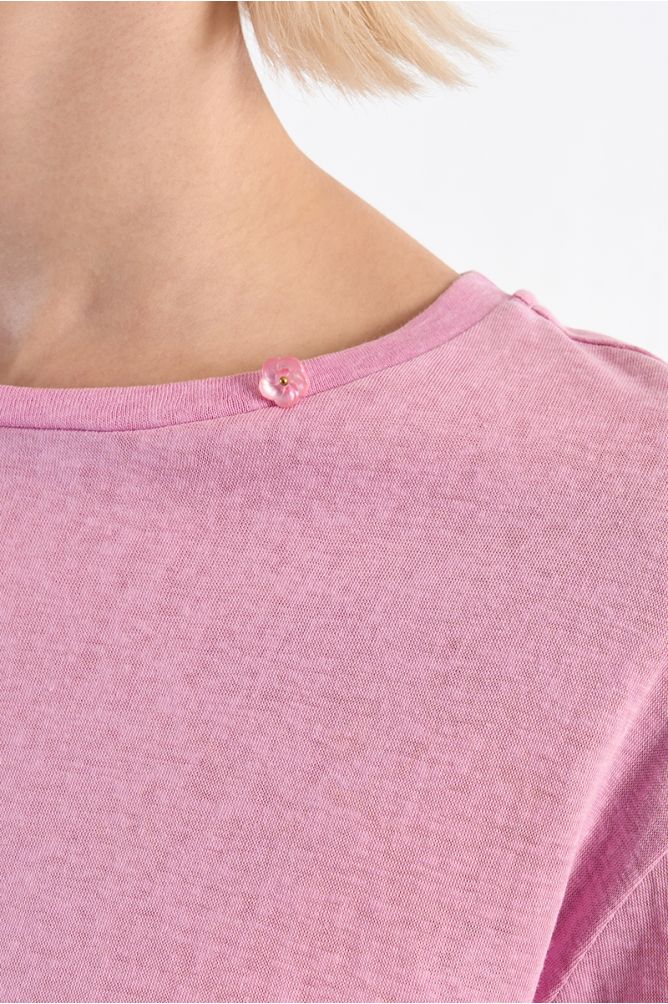 Camisa de manga corta, básica.