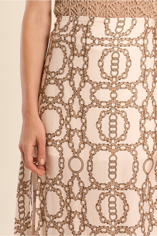 Midi skirt, printed