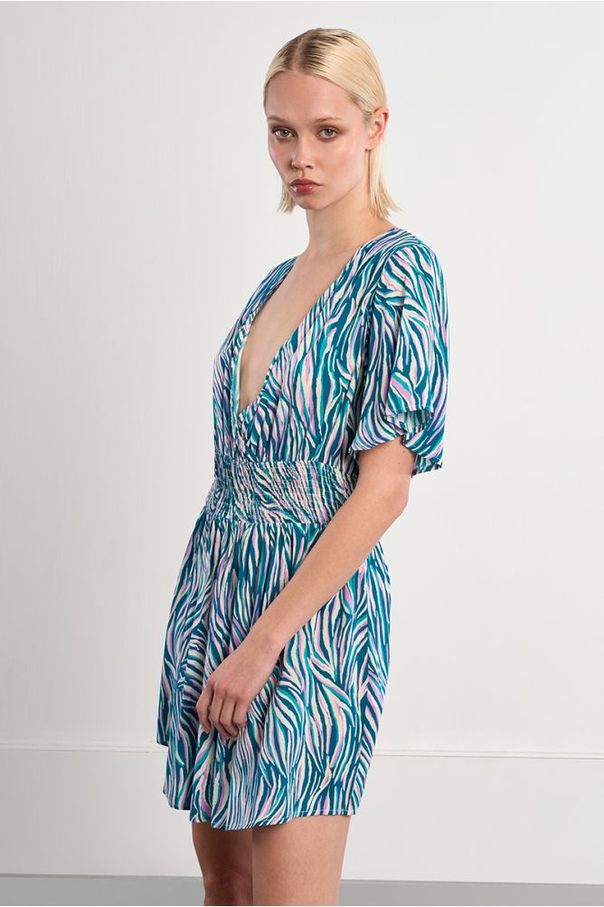 Robe mini zebrée