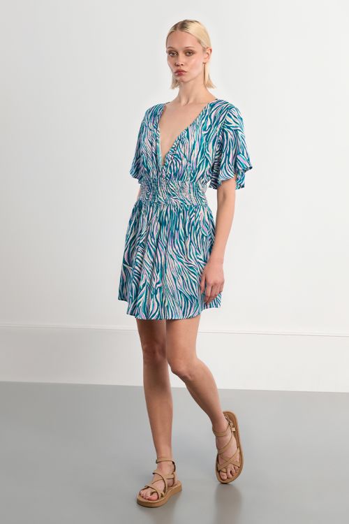 Robe mini zebrée