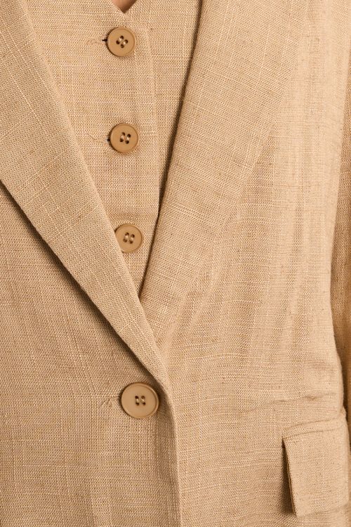 Blazer droit en lin