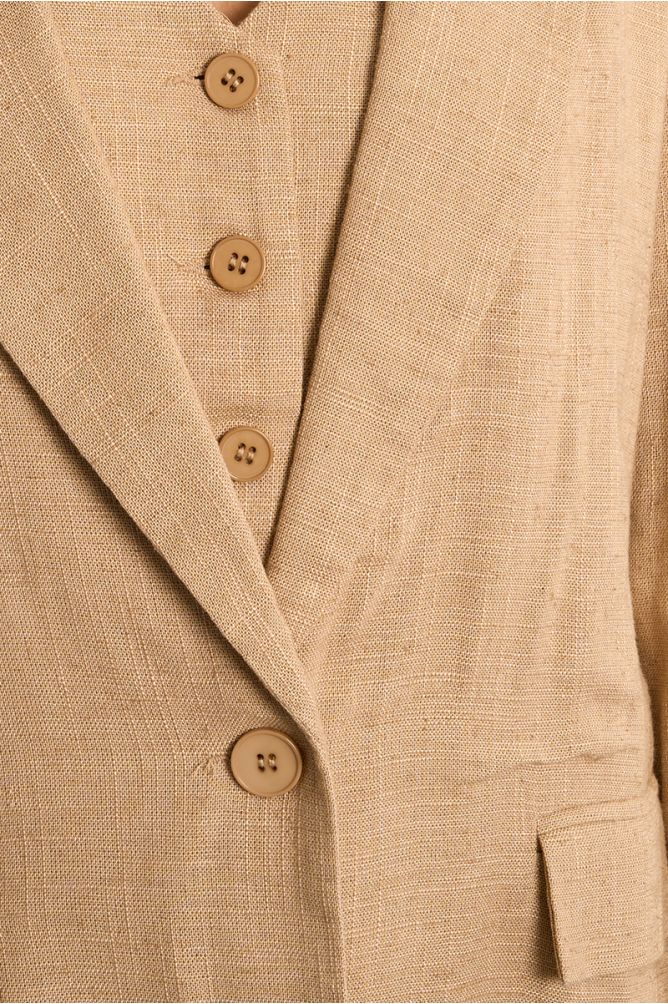 Blazer droit en lin