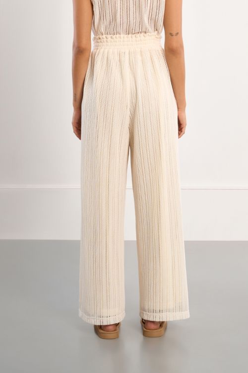 Pantalon large ajouré