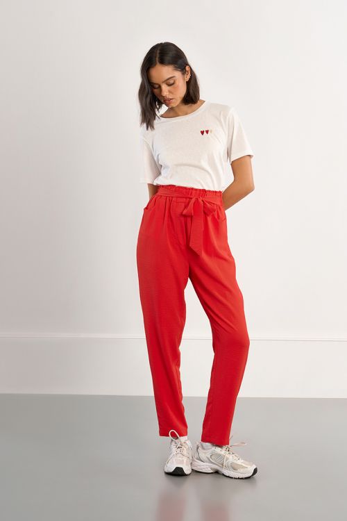 Paperbag waist trousers