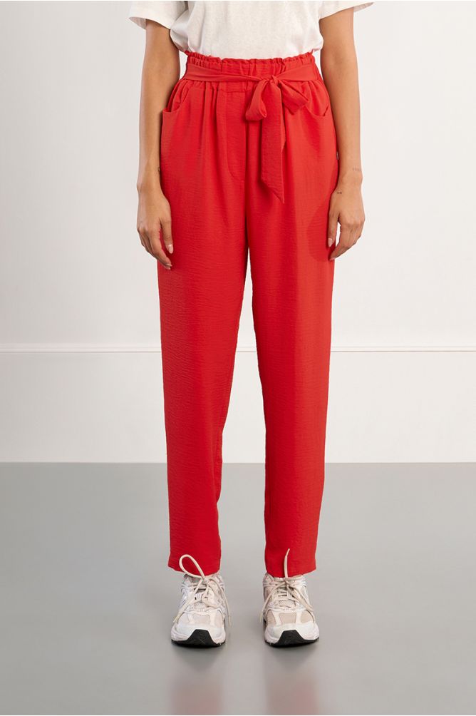 Pantalon taille paperbag