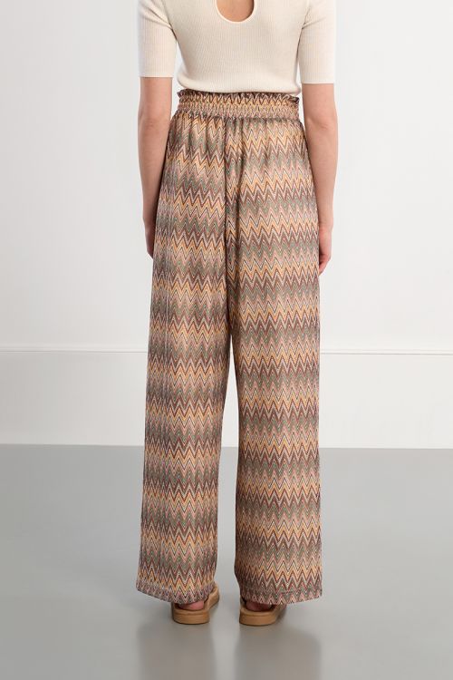 Wide leg trousers with graphic print