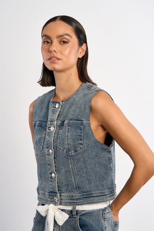 Denim blazer