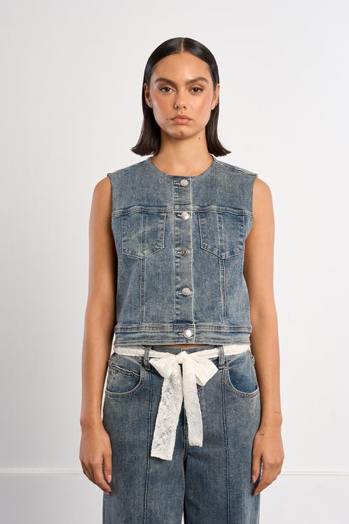 Denim blazer