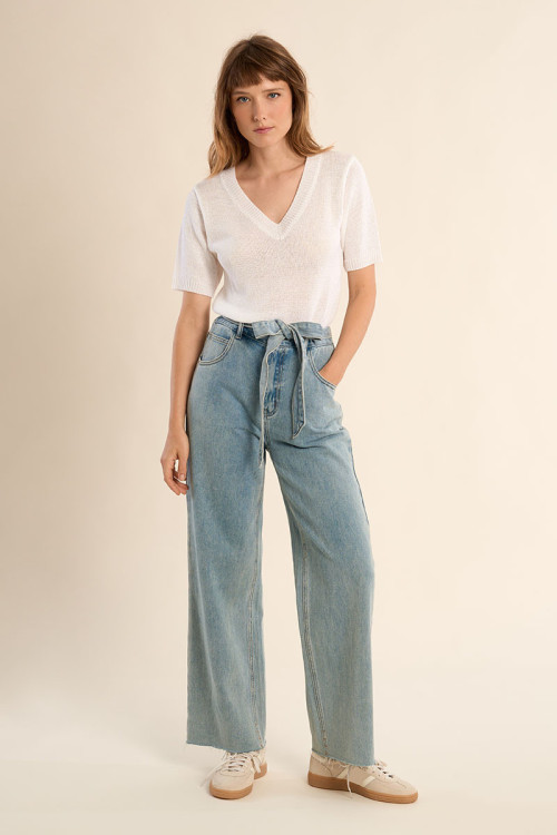 Straight Tie Jeans