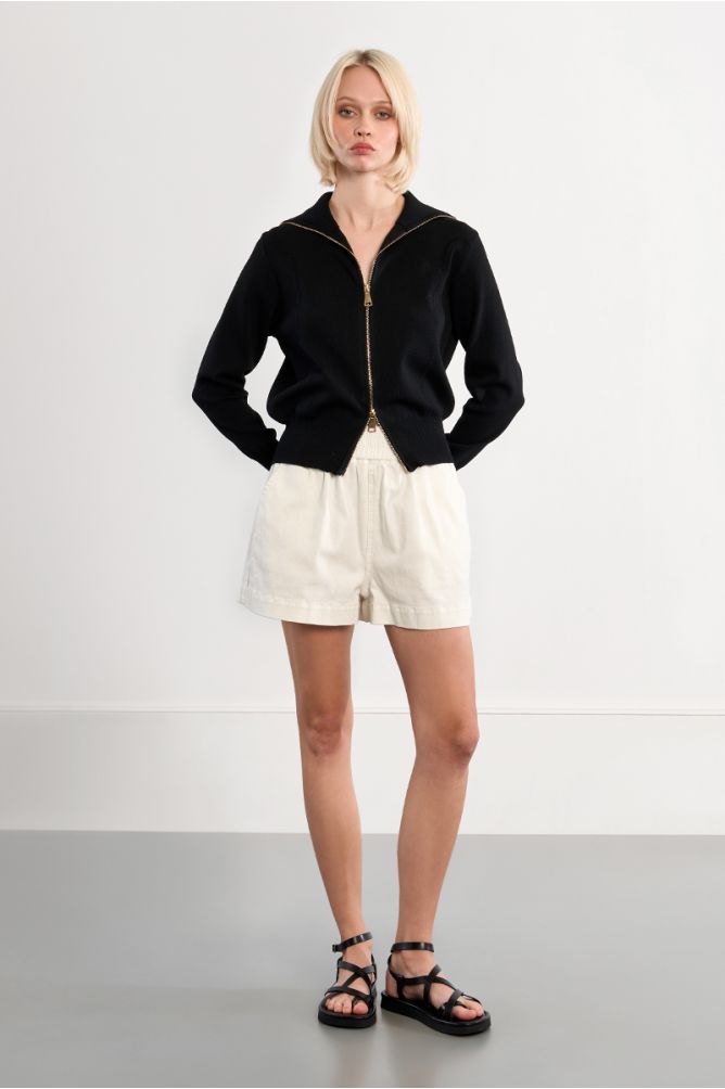 Gilet double-zippé en maille