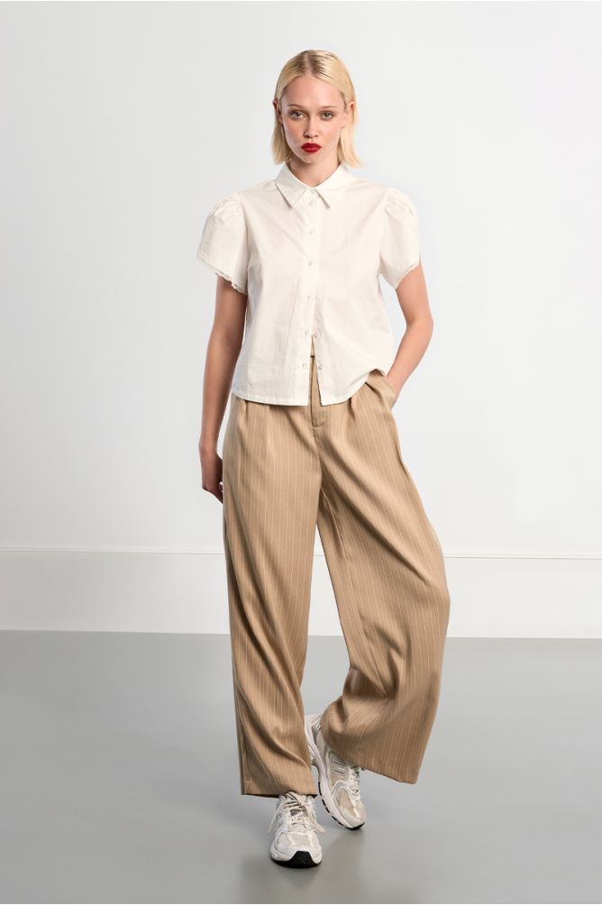Pantalón de mujer largo, estampado rayas.