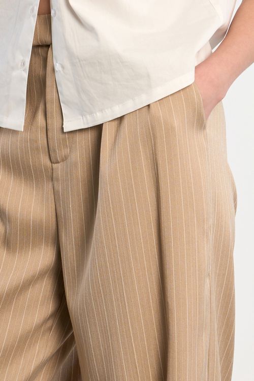 Wide striped suit trousers